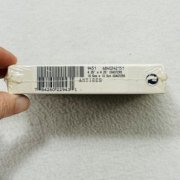 England Pimpernel Coaster Set 4 Cork 4.25” Square Fruit Spring Summer Gardening - Picture 7 of 8